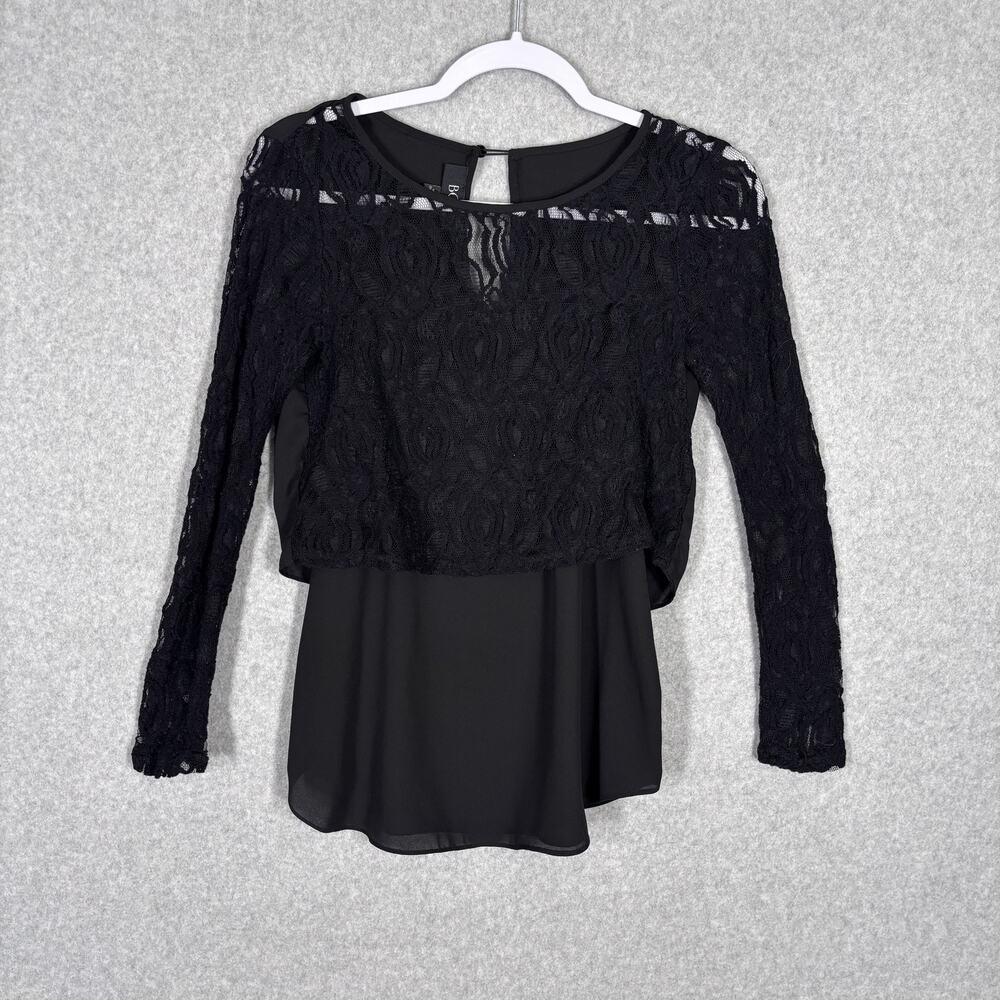 Y2K‎ 90s BCX Top Small Lace Sheer Layered Whimsigoth Witch Coquette Career Goth